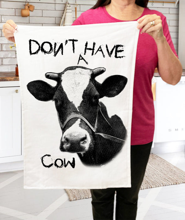 Don't Have a Cow Farm Animal  Cotton Terry Towels