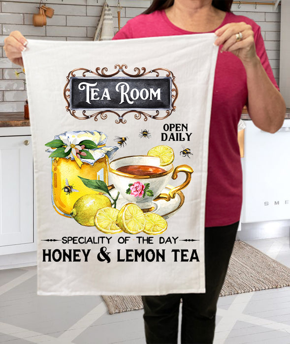Tea Room Honey & Lemon Tea Kitchen Cotton Terry Towels
