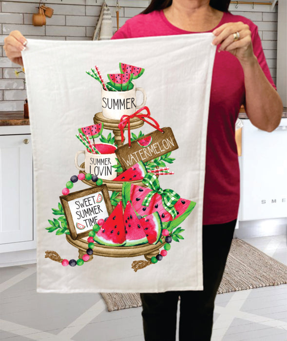 Summer Time Sweet Watermelon Kitchen Terry Towel
