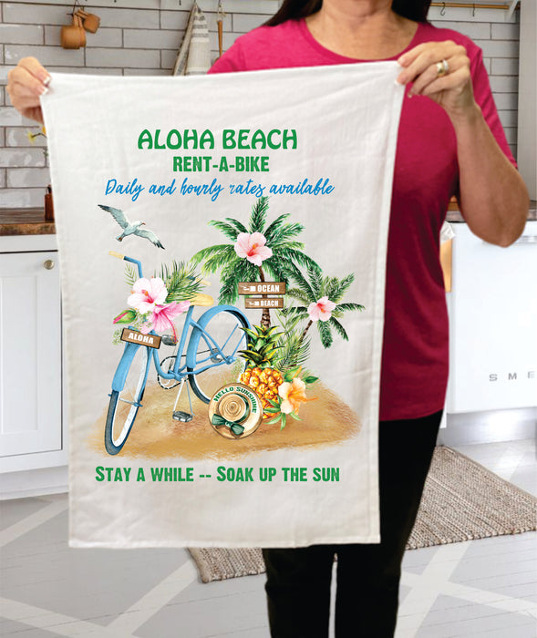 Aloha Beach Ocean Rent A bike  Terry Towel