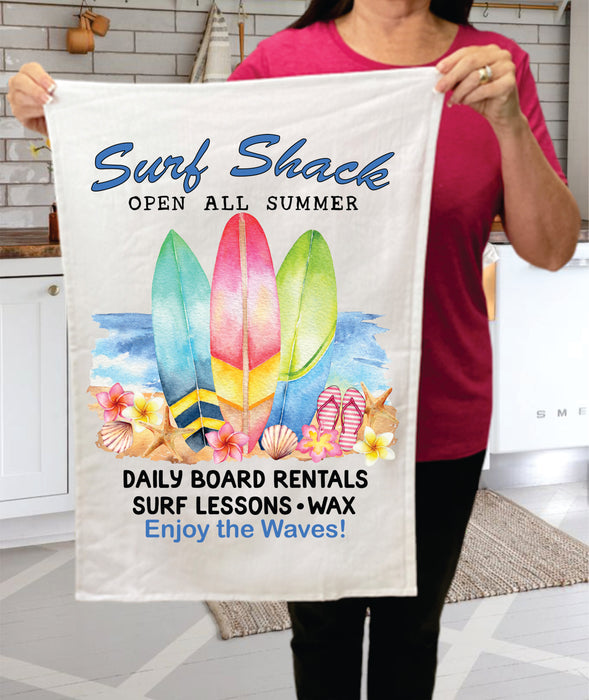 Surf Shack Surf Summer Ocean Terry Towel