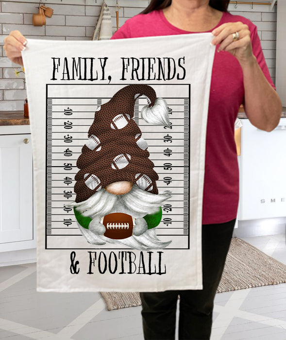 Gnome Football Family Friends & Football   Terry Towel