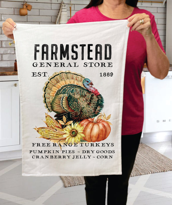 Farmstead General Store Turkeys Cotton Terry Towels