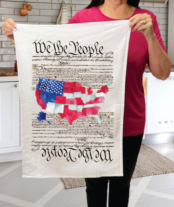 4th of July Patriotic We the People Cotton Terry Towels