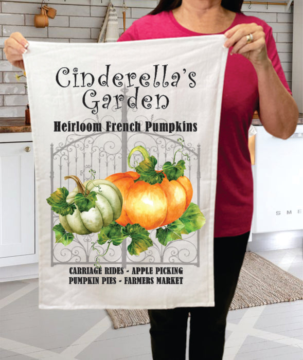 Cinderella Garden Pumpkin Patch Cotton Terry Towels