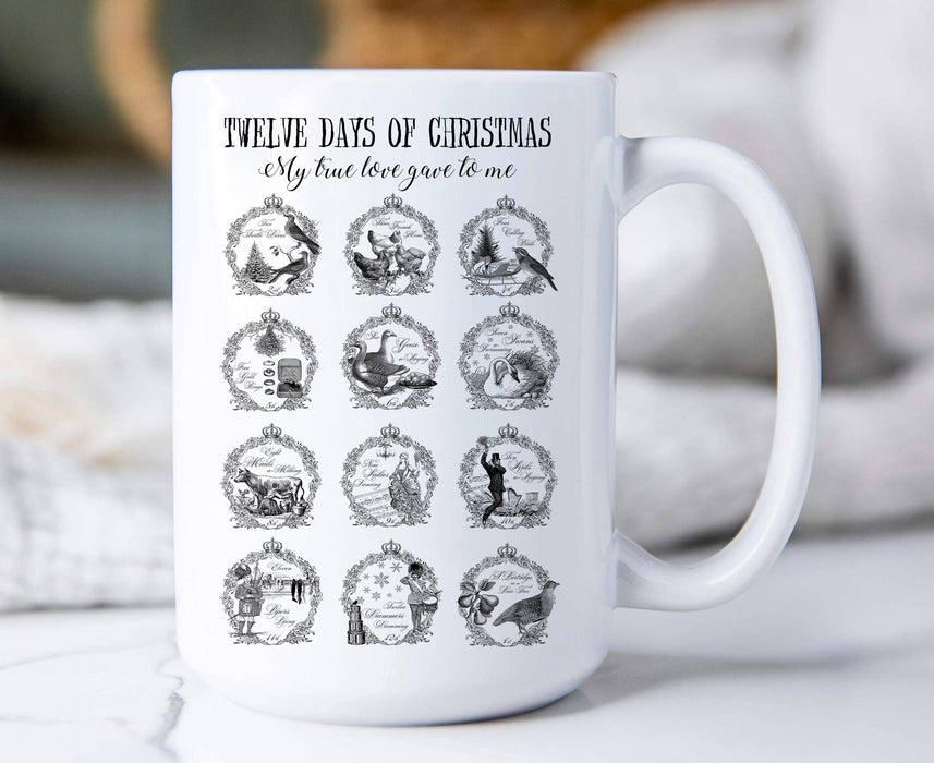 Twelve Days of Christmas Coffee Mugs