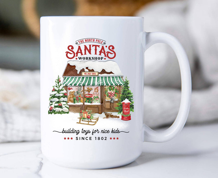 Christmas Santa's Workshop Toys Coffee Mug