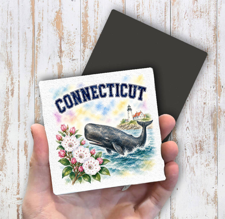 Connecticut State Bird and Animal Magnet Fridge