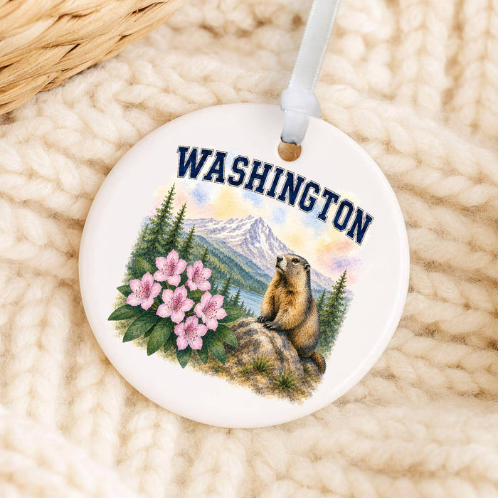 Washington State Bird and Animal Ornament