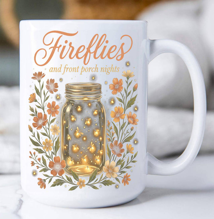 Fireflies Porch Summer Night Coffee Mug