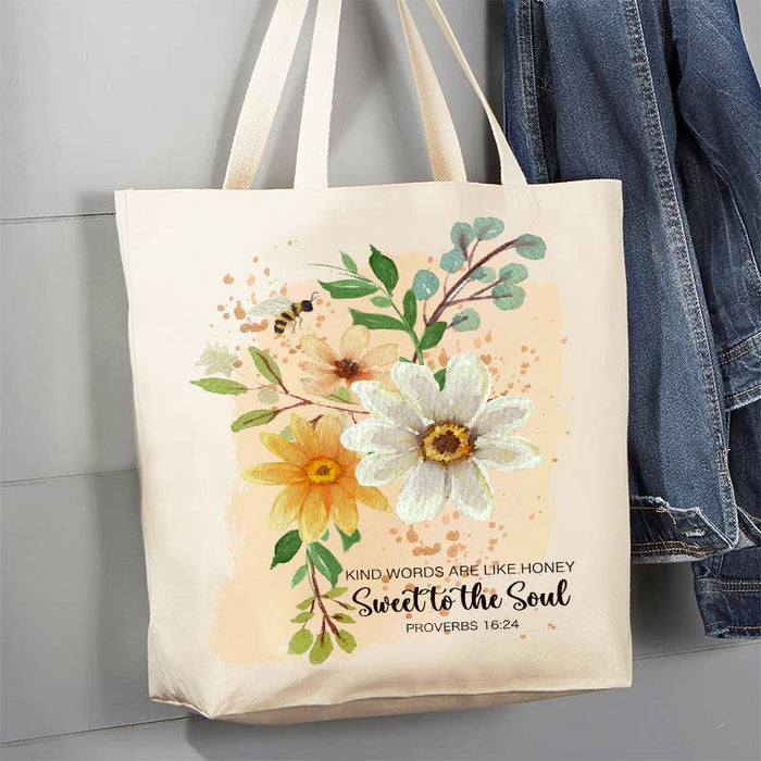 Spiritual Sweet to the Soul God Canvas Tote Bag