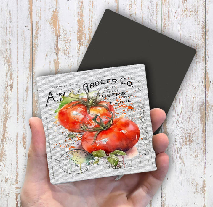 Vintage Farmhouse Tomatoes Vegetables Magnet Fridge