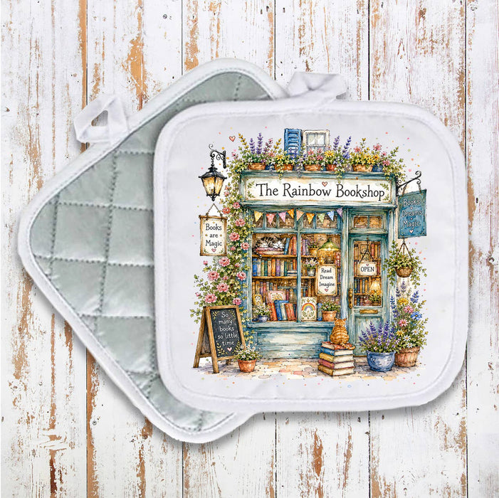 Whimsical Bookstore Bookshop Pot Holder