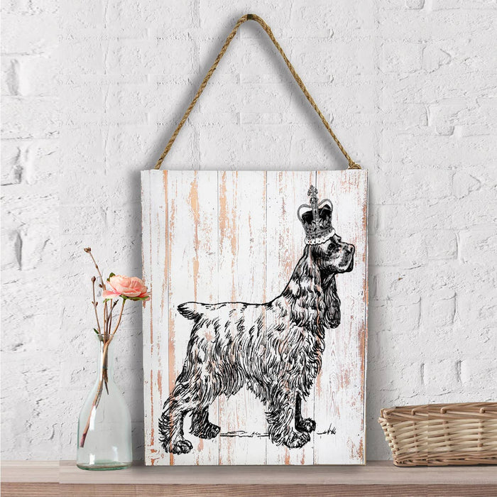 Cocker Spaniel Dog Crown, Wall Decor