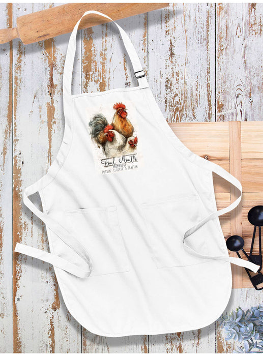 Chickens Foul Mouth Farmhouse Apron