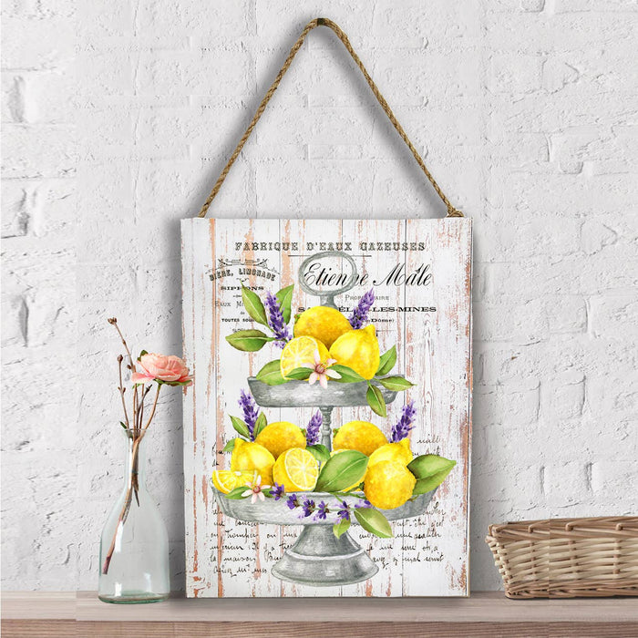 Lemons and Lavender 2 Tier Tray  Wall Decor