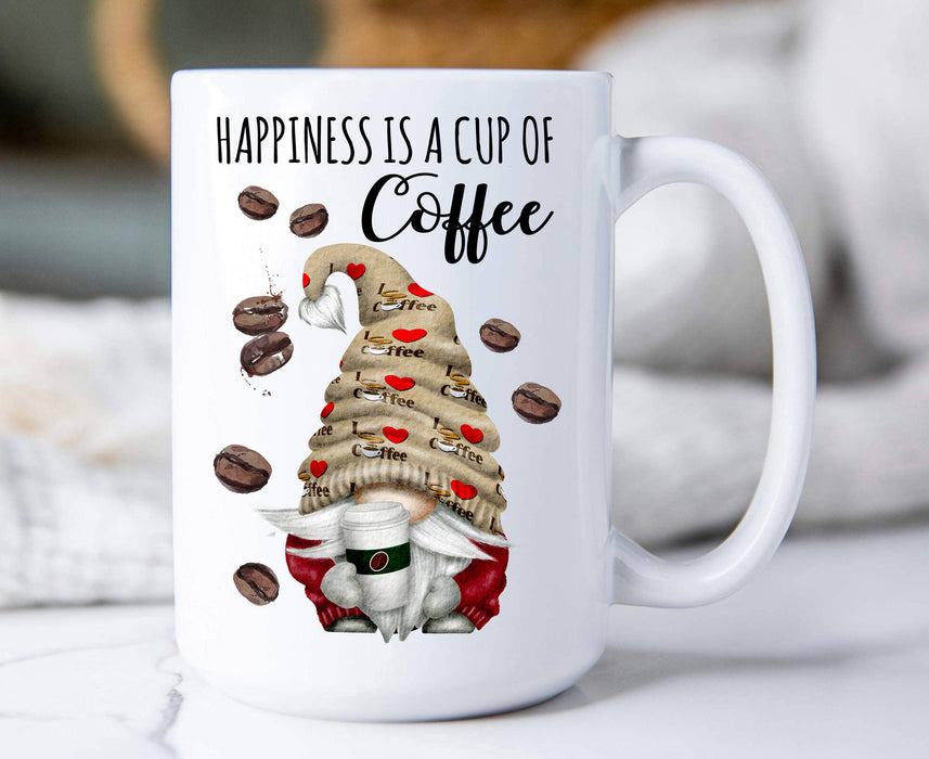 Gnome Happiness is a Cup of Coffee Coffee Mug