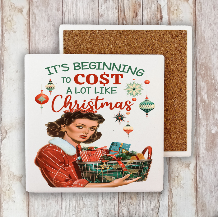 Beginning to cost like Christmas Stone Coaster
