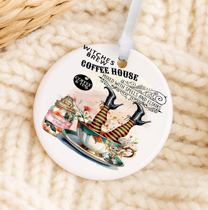 Halloween Witches Brew Coffee Ornament