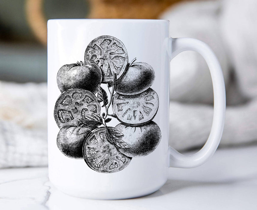 Vntage Country Tomatoes Vegetables Coffee Mugs