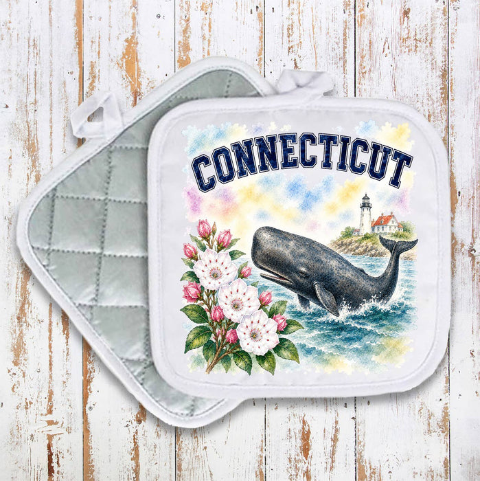 Connecticut State Bird and Animal Pot Holder