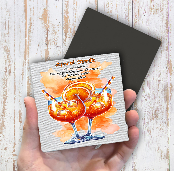 Summer Cocktail Aperol Spritz Magnet Fridge