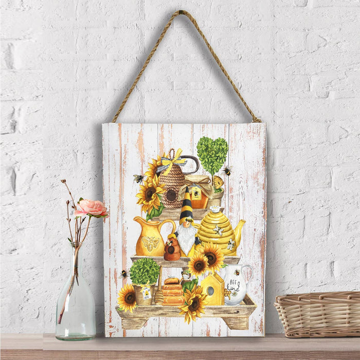 Bee Kind Honey Bees 3 Tier Tray  Wall Decor