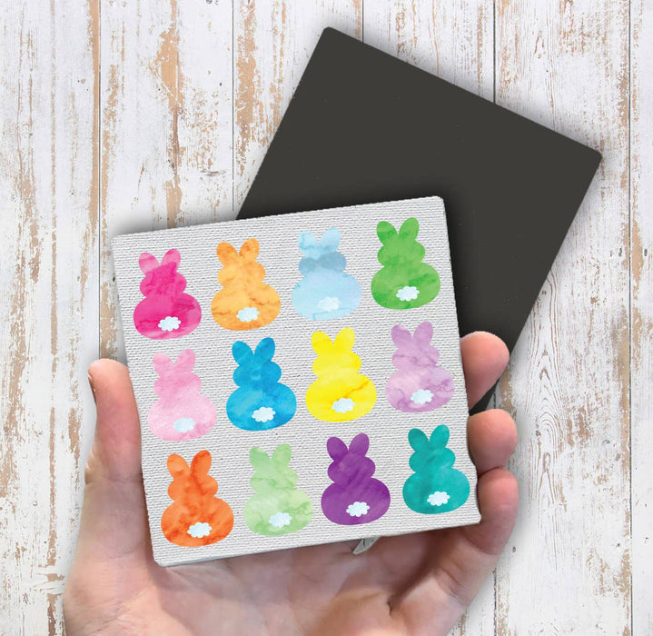 Easter Colorful Bunny Peeps Magnet Fridge