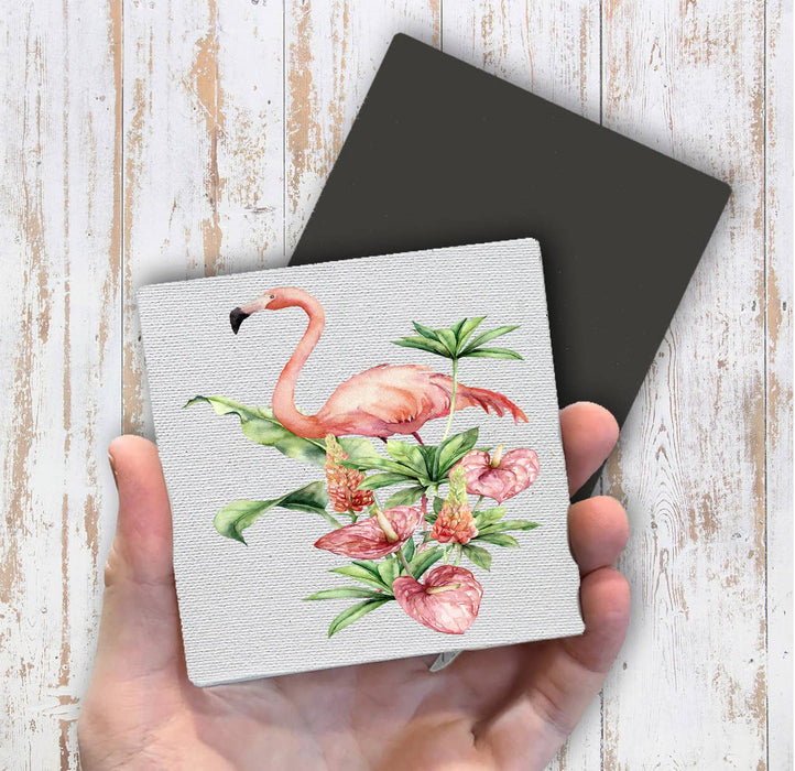 Pink Flamingo Tropical Magnet Fridge