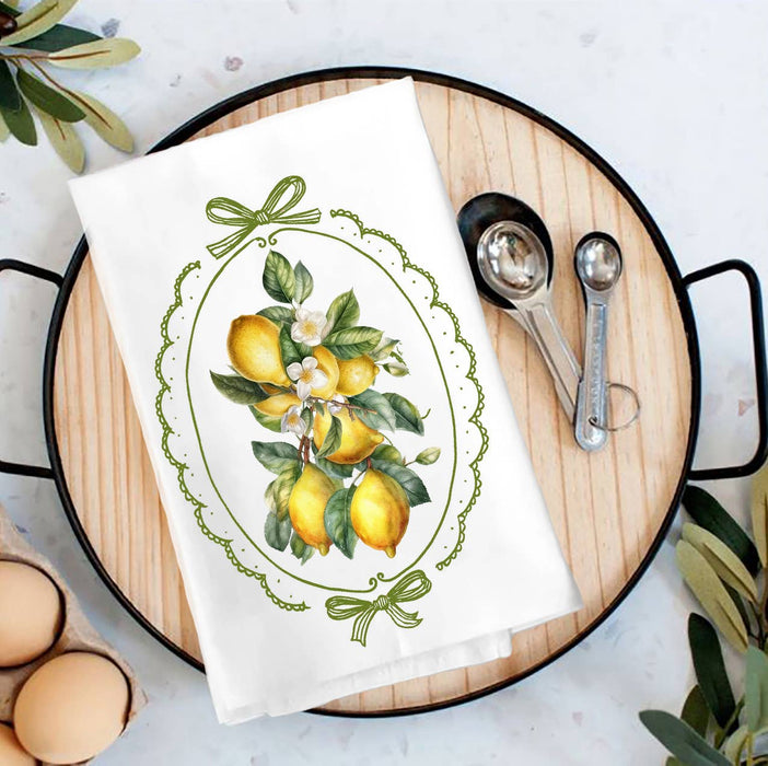 Vintage Lemons Tea Towel