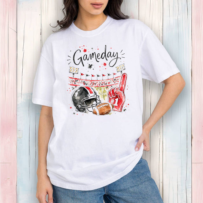 Gameday Football Black & Red T-Shirt