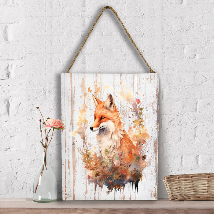 Red Fox Animal Hunting Wall Decor