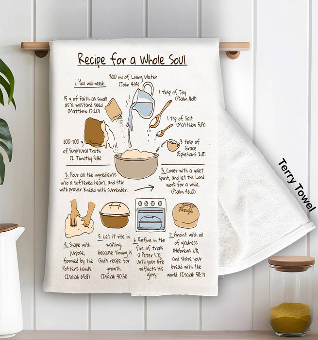 Spiritual Recipe for a Whole Soul Kitchen Terry Towel