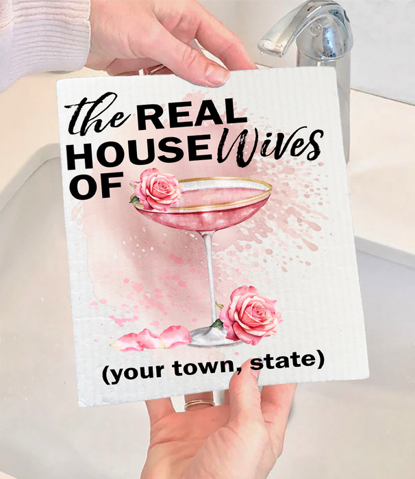 Martini The real House Wives Swedish Dishcloth