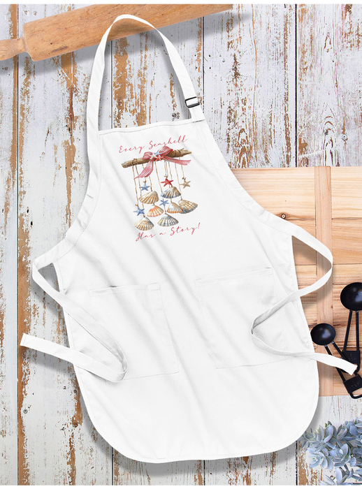 Every Seashell as a Story Beach  Apron