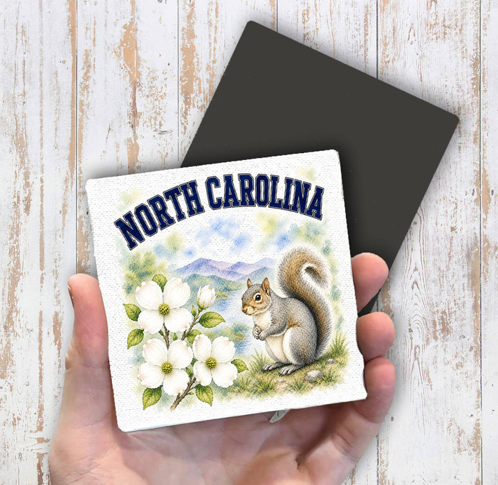 North Carolina State Bird and Animal Magnet Fridge