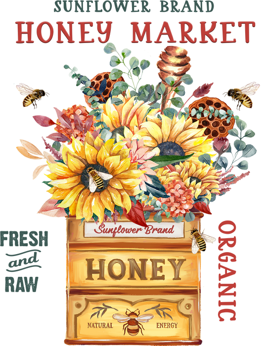Modern Farmhouse Honey Market Bees