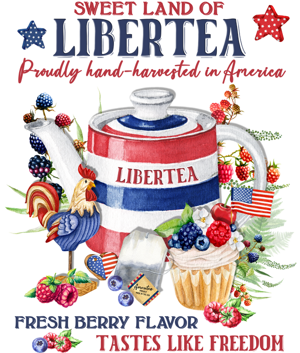Farmhouse  4th of July Patriotic Liberty Tea
