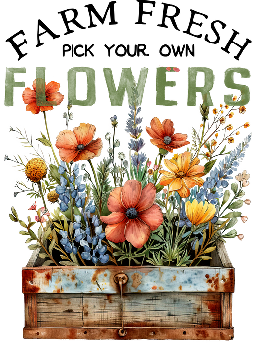 Farm Fresh Field Country Flowers