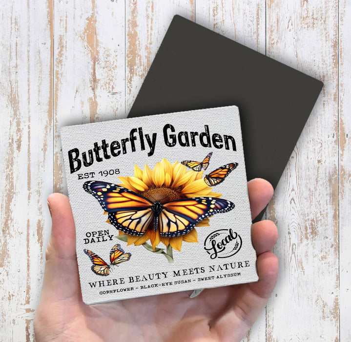 Monarch Butterfly Garden Magnet Fridge