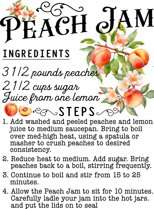 Fresh Peach Jam Recipe