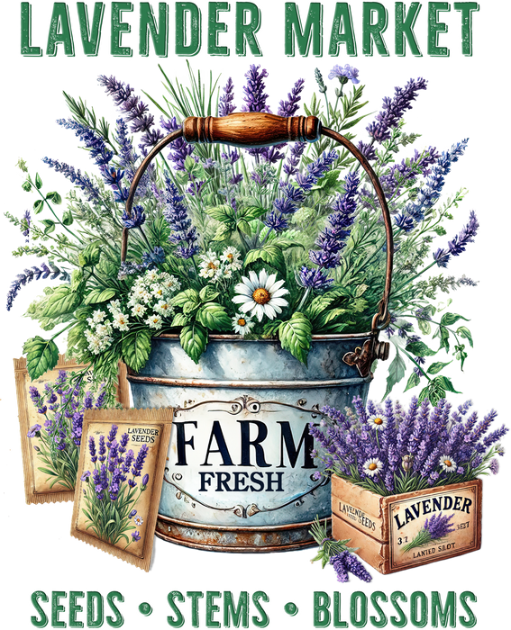 Laveder Market in Bucket