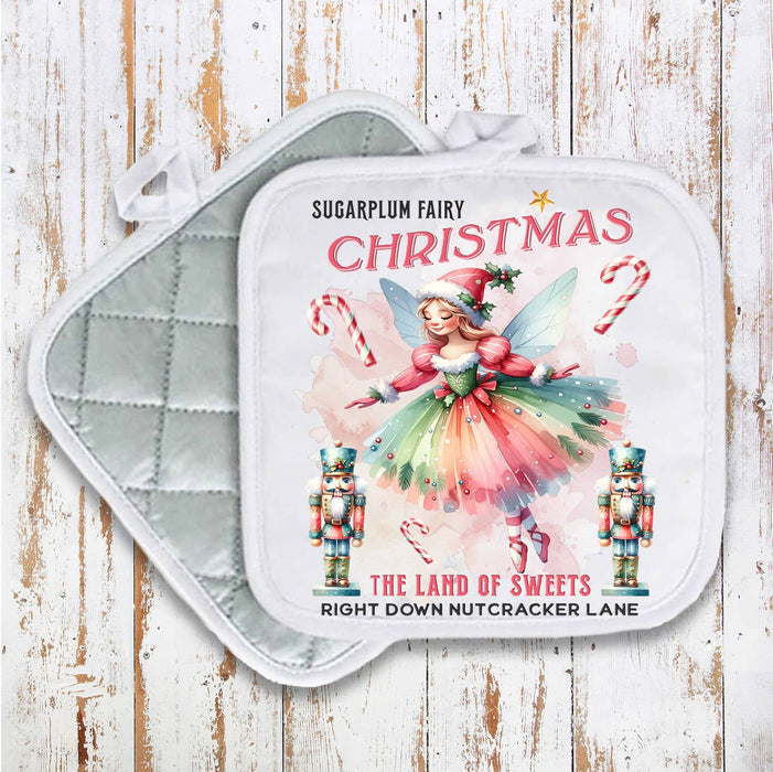 Christmas Sugarplum Fairy Pot Holder Oven Mitt