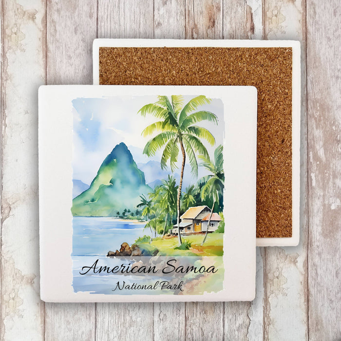 American Samoa National Park  Stone Coaster