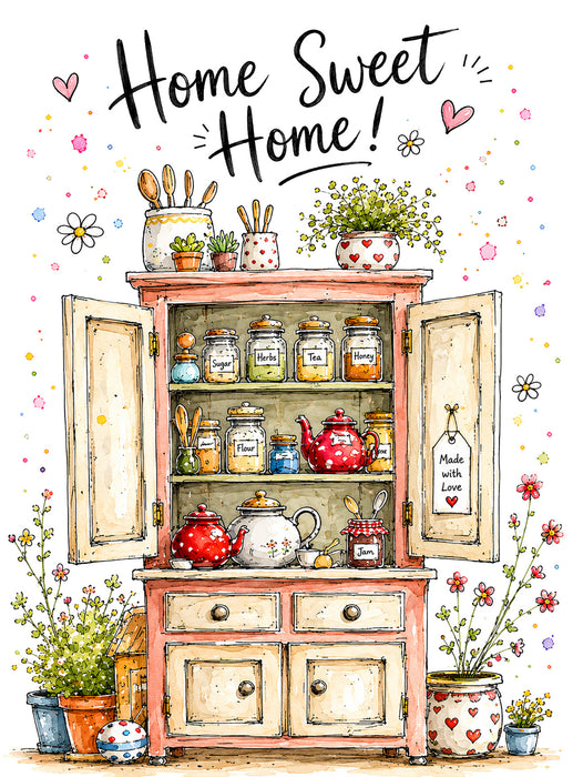 Country Cabinet Home Sweet Home