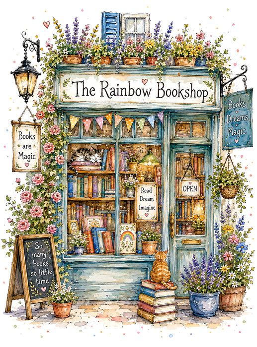 Whimsical Bookstore Bookshop