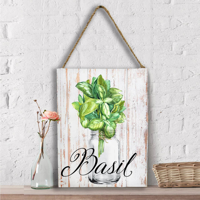 Farm Fresh Herbs Basil  Wall Decor