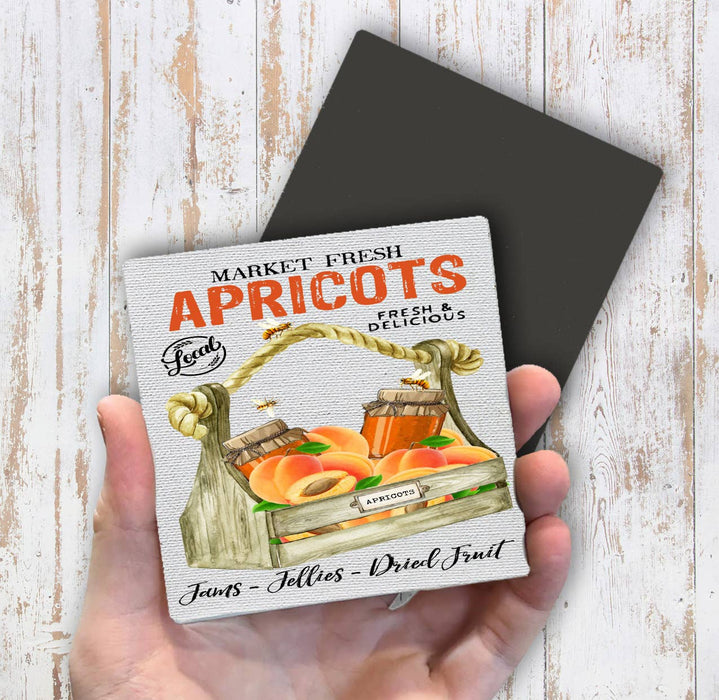 Country Farm Apricot Fruit  Magnet Fridge