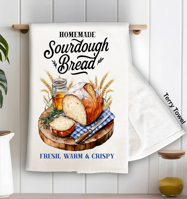 Homemade Sourdough Bread Kitchen Terry Towel