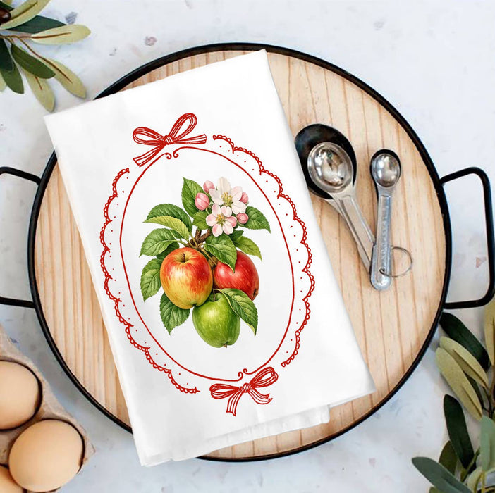 Vintage Apples Tea Towel